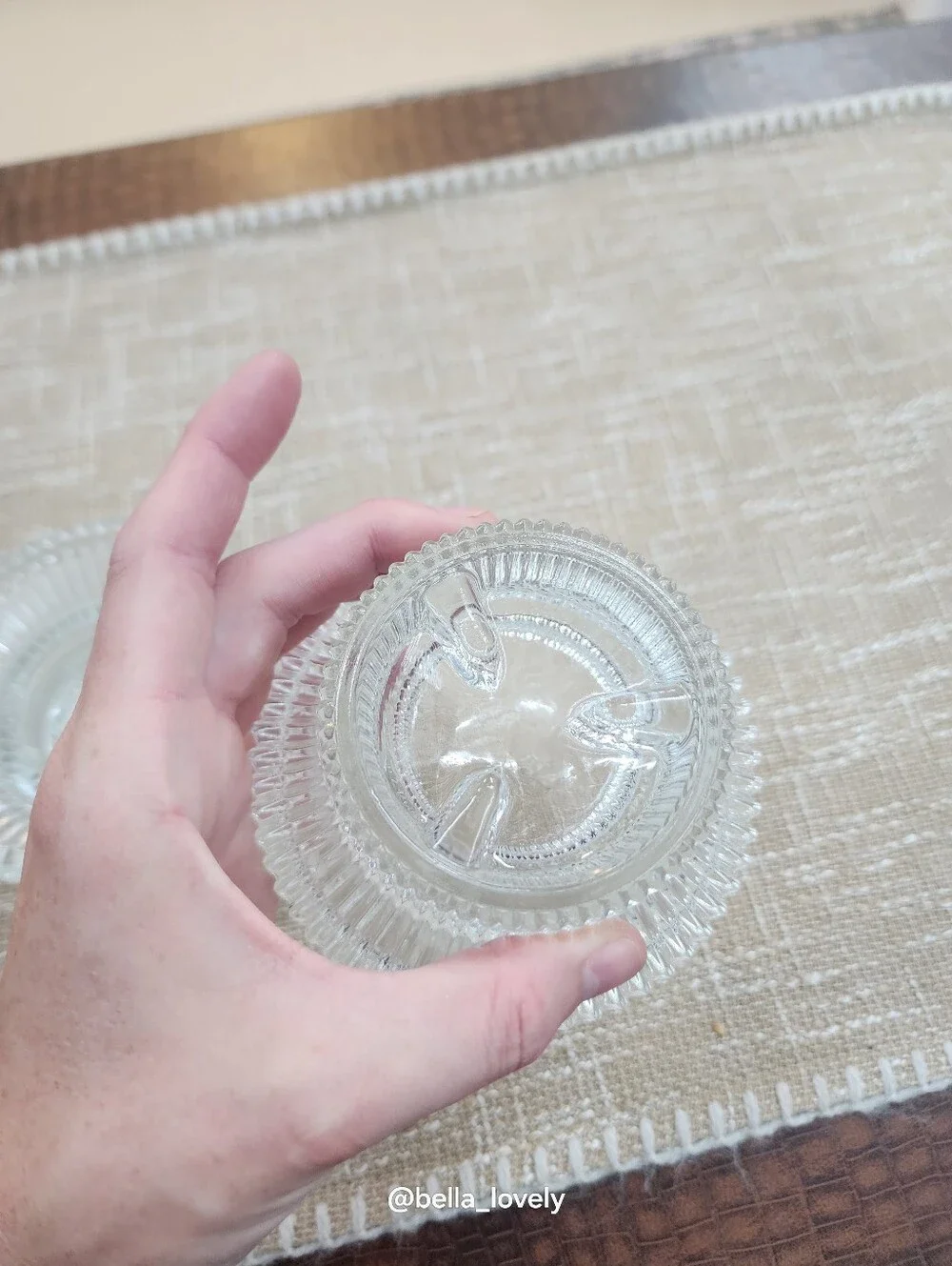 Set Of 2 Crystal Candle Holder - Ribbed Design